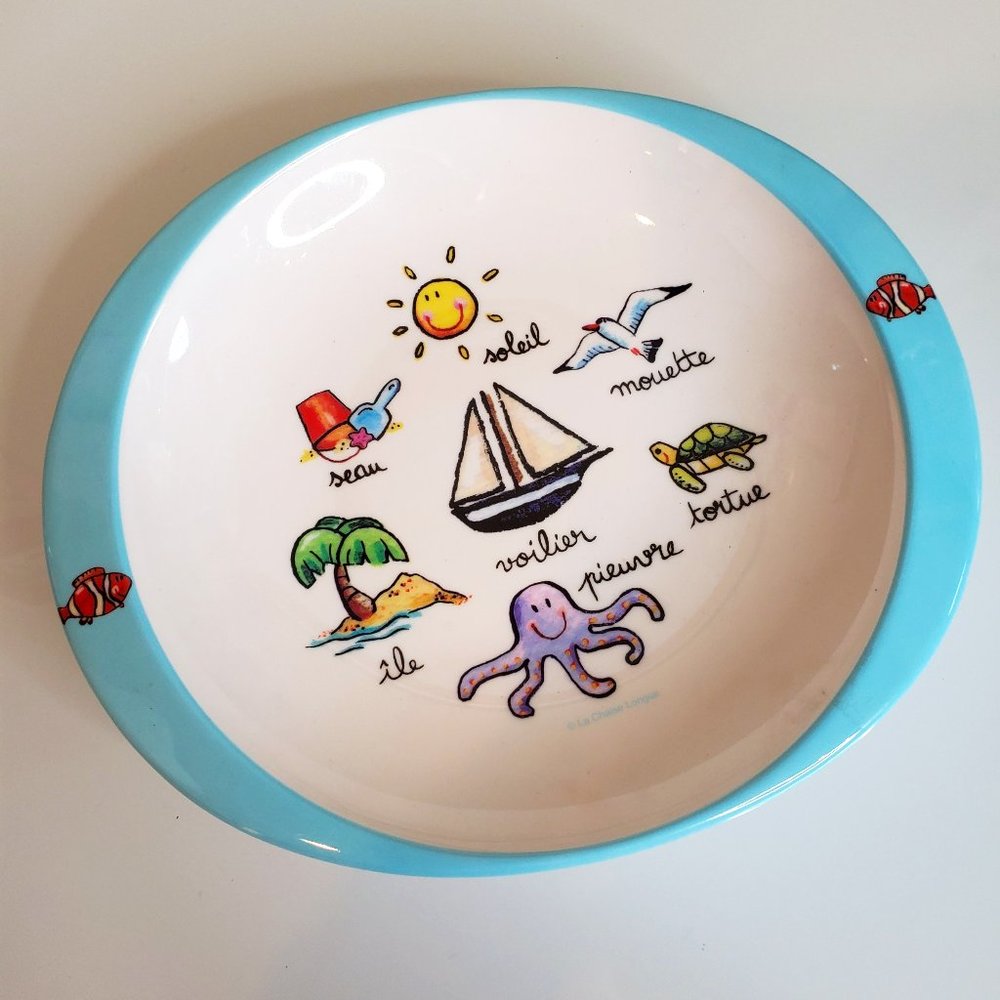 French Melamine Superware Shallow Bowl / Plate